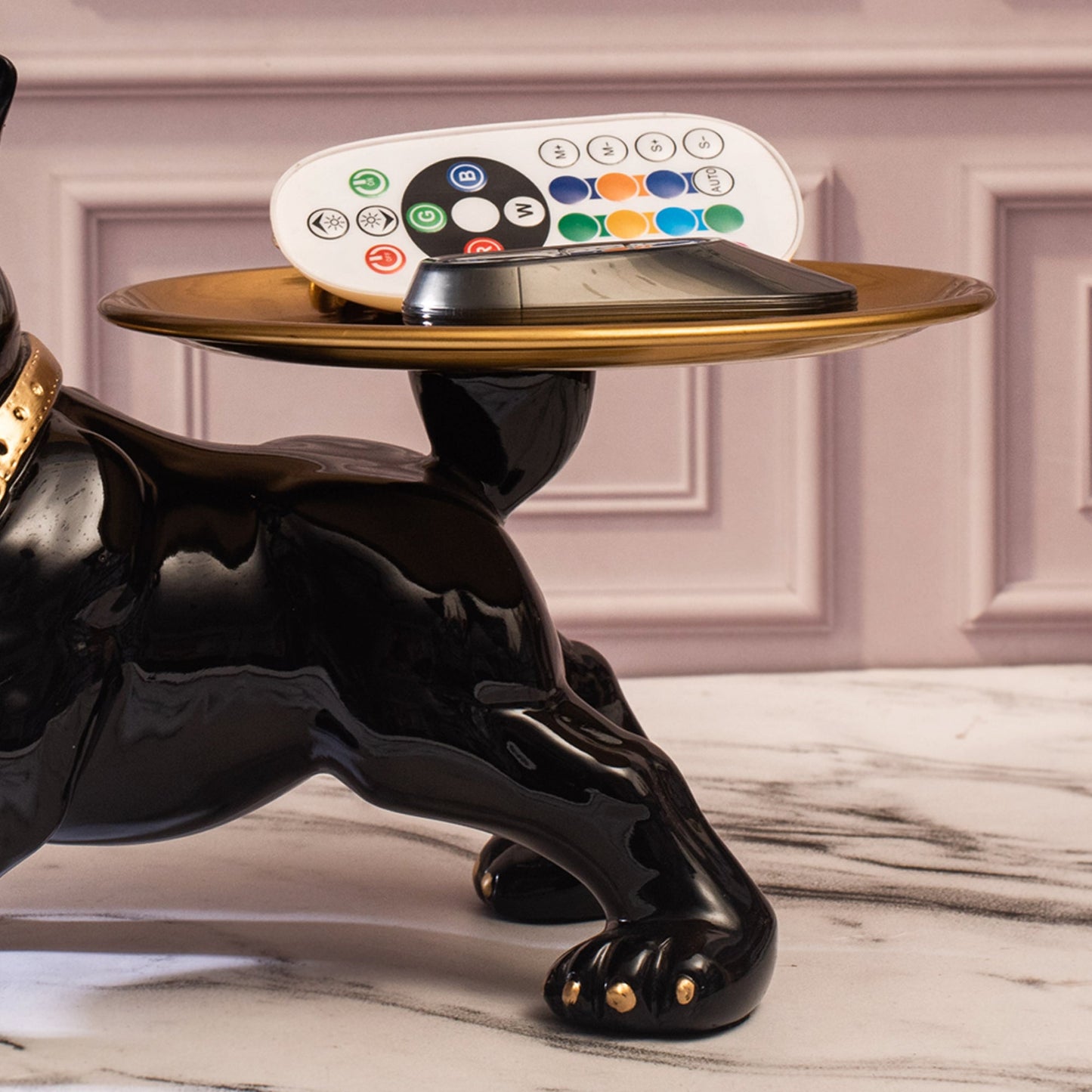 BULLDOG STORAGE BUTLER SCULPTURE