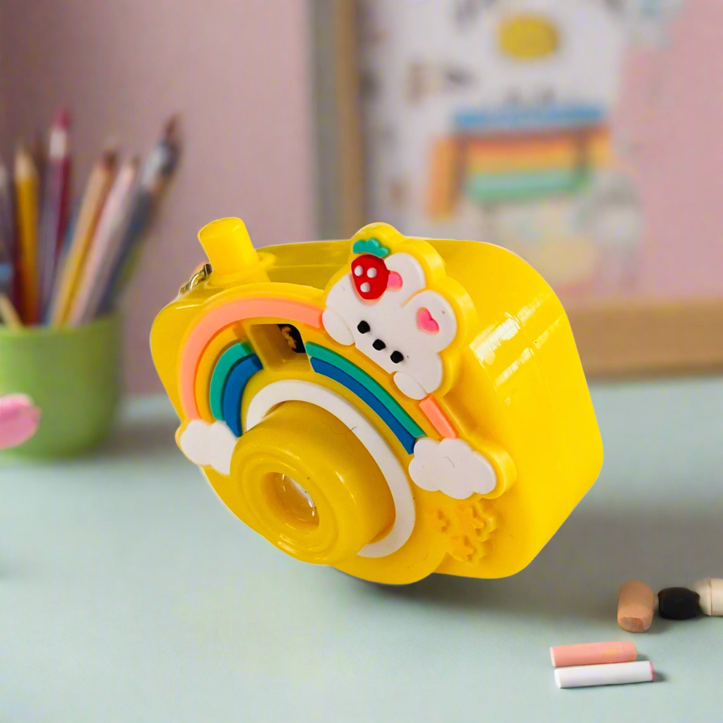 NestyFox Cute Projector Camera Keychain for Kids β Mini Cartoon Camera Toy with Image Projection, Portable Key Ring Gift for Boys & Girls