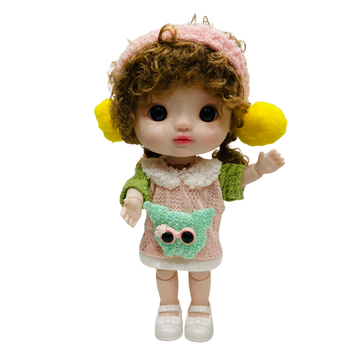 NestyFox 22cm Realistic Musical Doll with Sound & Movement