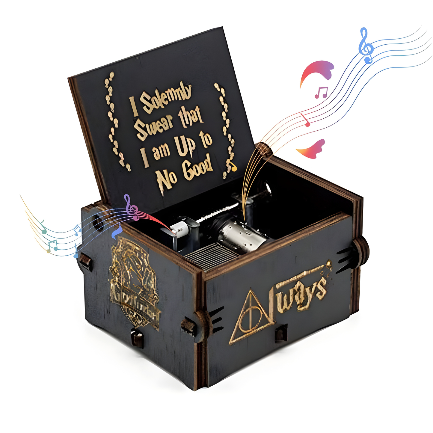 Harry Potter Music Box – Wooden Hand Crank Music Box | Vintage Collectible Gift for Kids