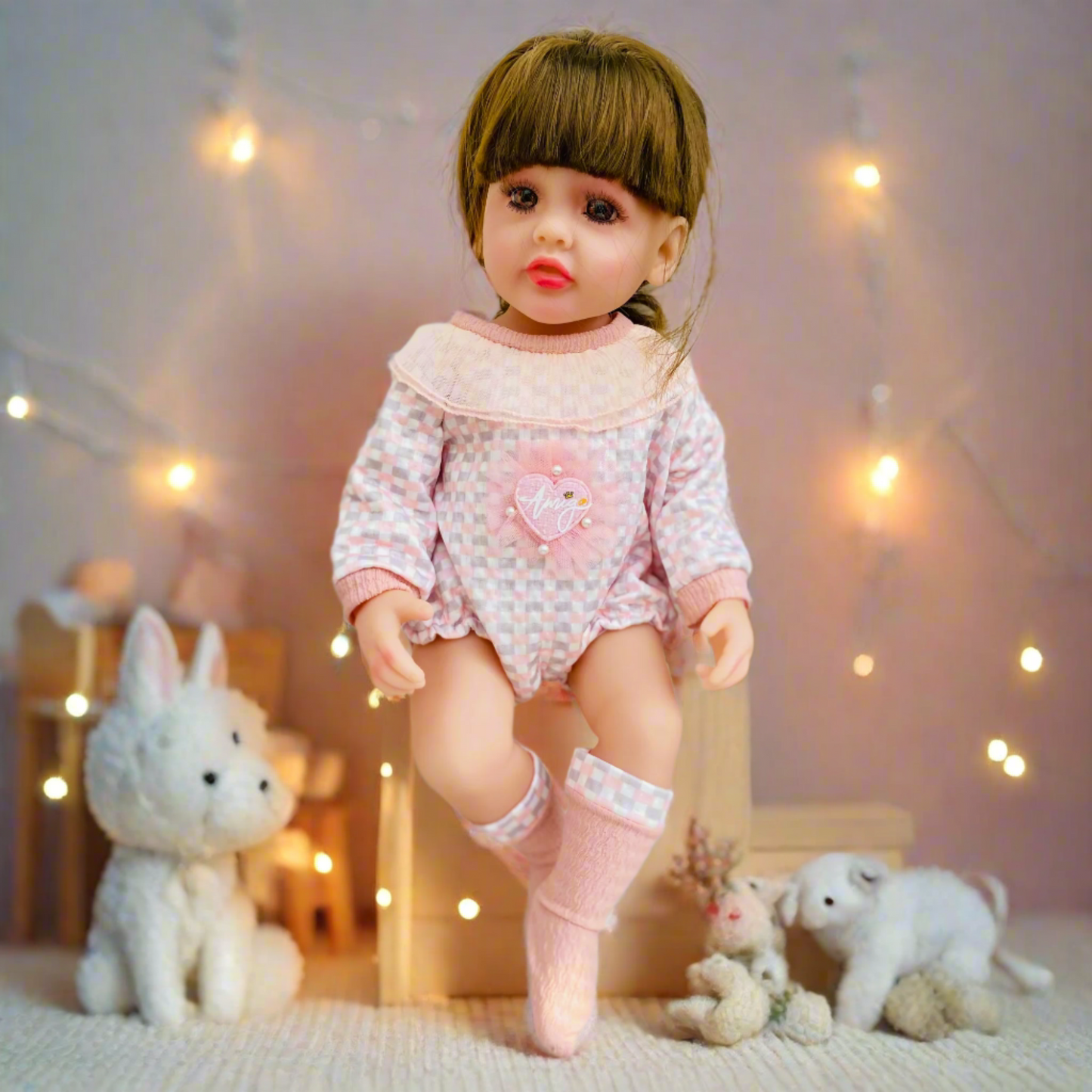 NestyFox - 55 cm Realistic Silicone Baby Doll