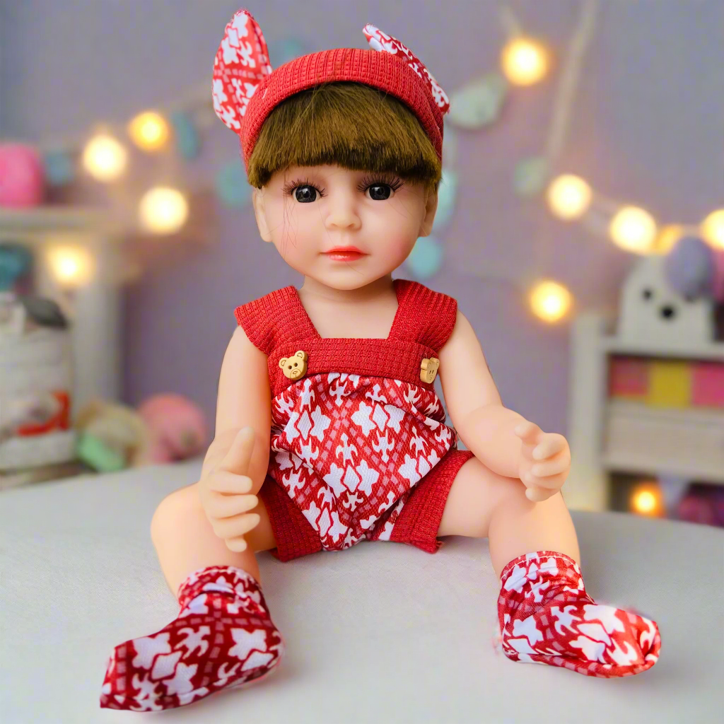 NestyFox 33 cm Realistic Silicone Baby Doll