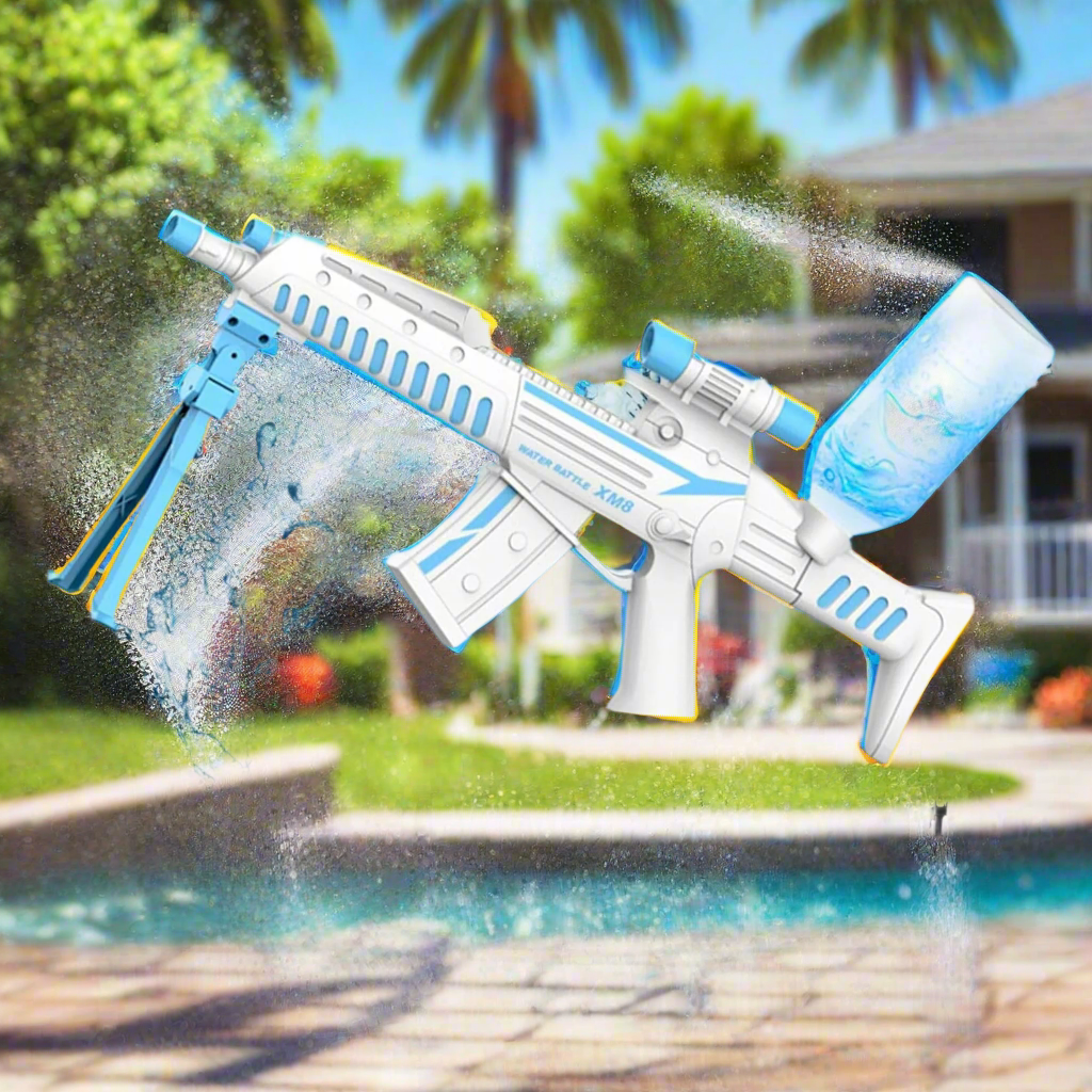 NestyFox XM8 Electric Water Gun - High-Pressure Automatic Blaster