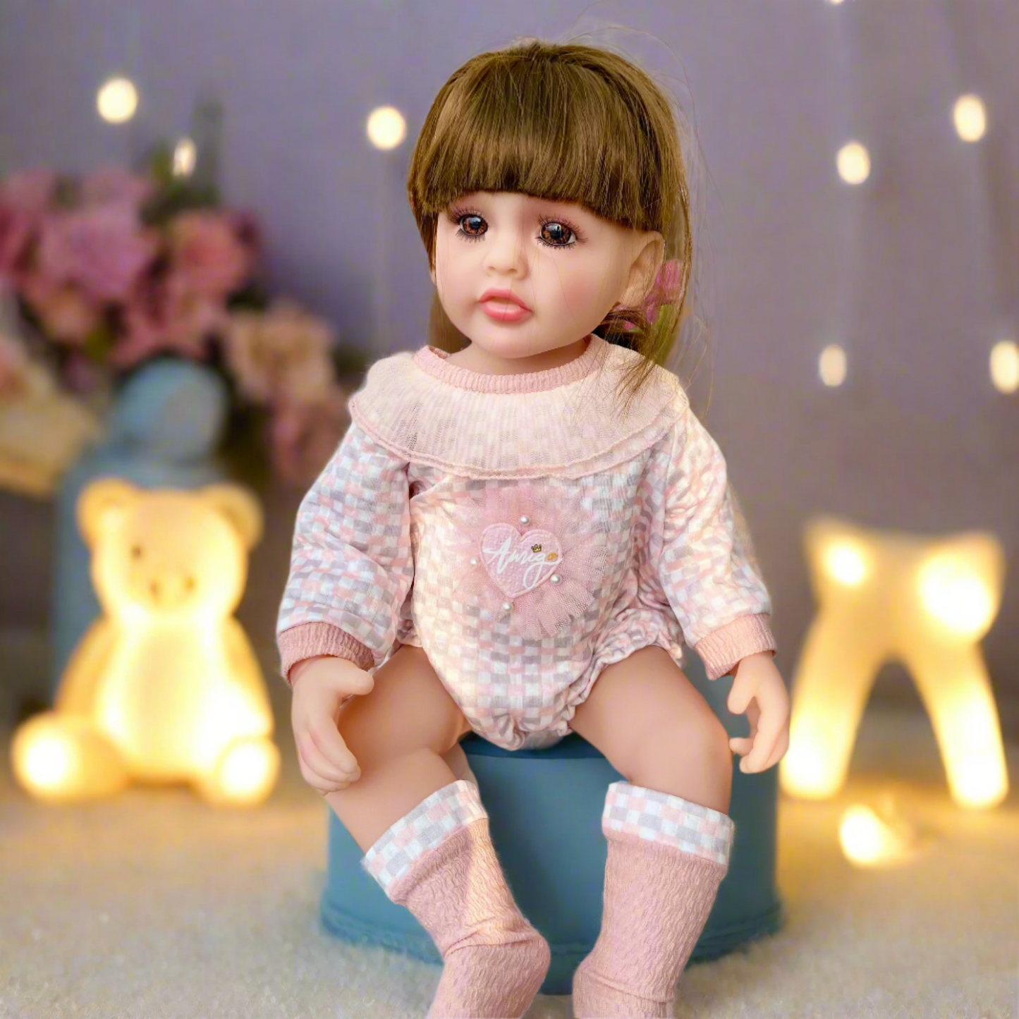 NestyFox - 55 cm Realistic Silicone Baby Doll