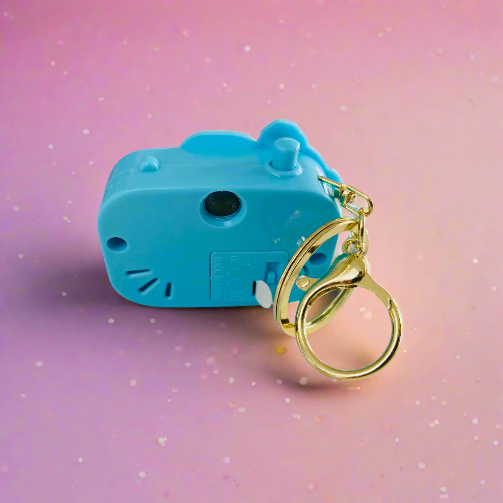 NestyFox Cute Projector Camera Keychain for Kids β Mini Cartoon Camera Toy with Image Projection, Portable Key Ring Gift for Boys & Girls