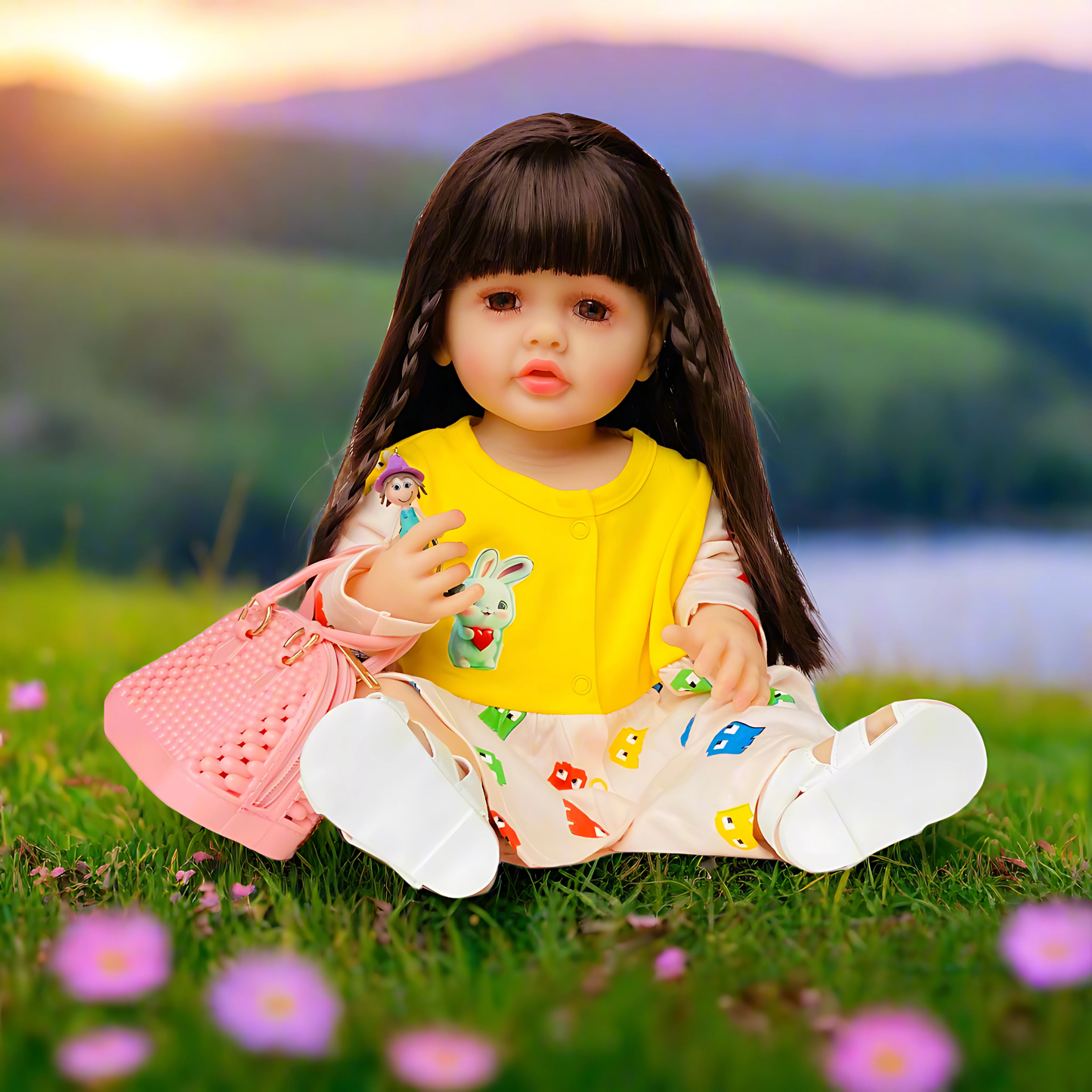 Realistic Silicone Doll Combo with Handbag & Accessories