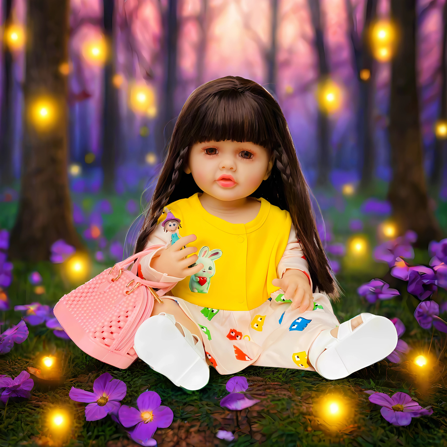 Realistic Silicone Doll Combo with Handbag & Accessories