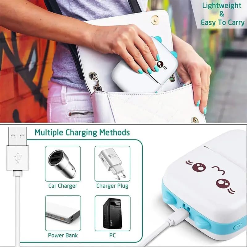 Instant Wireless Pocket Mini Printer: Bluetooth Thermal Printer for Mobile Phones