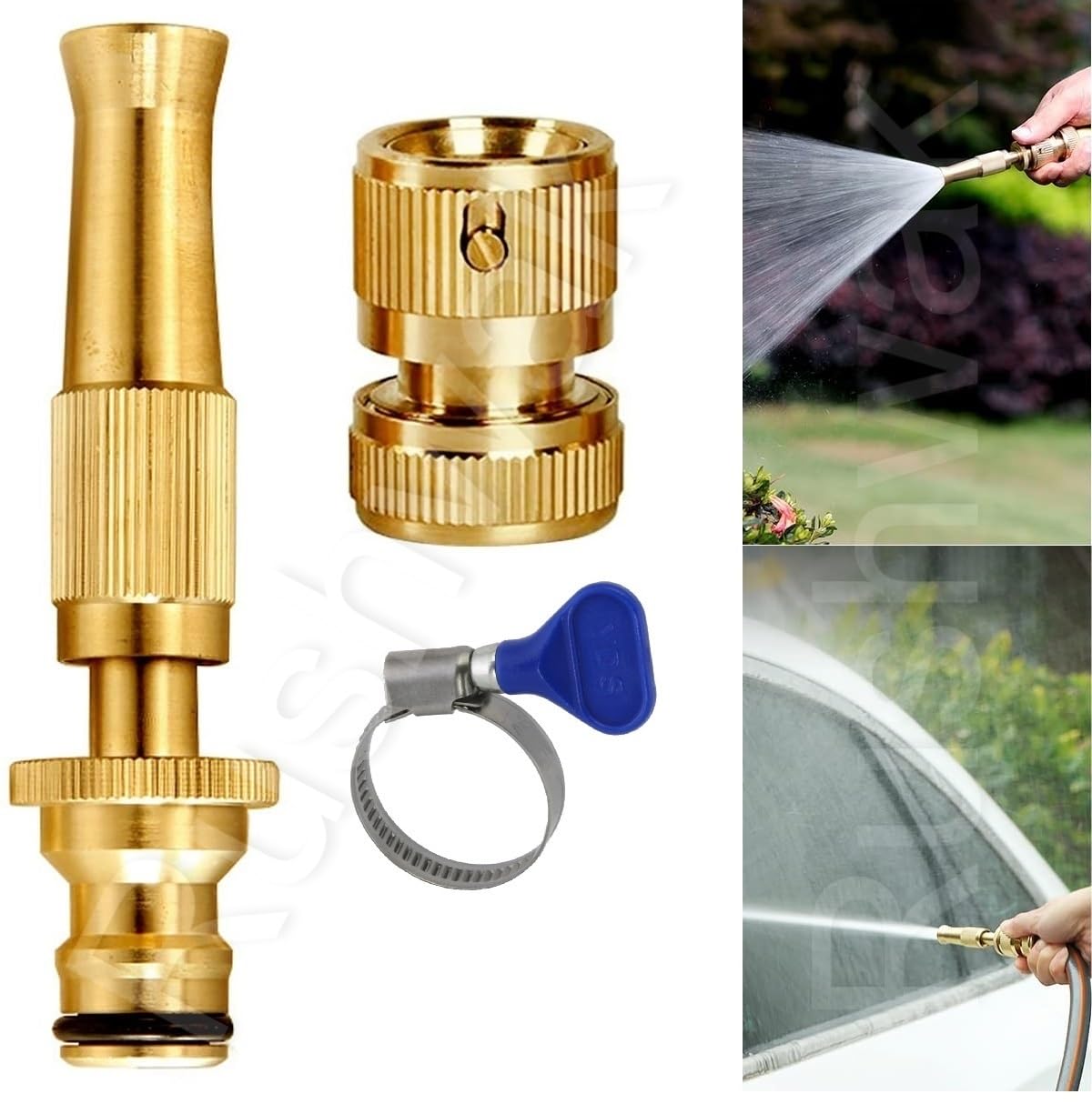 Solid Brass 2-in-1 Water Spray Nozzle