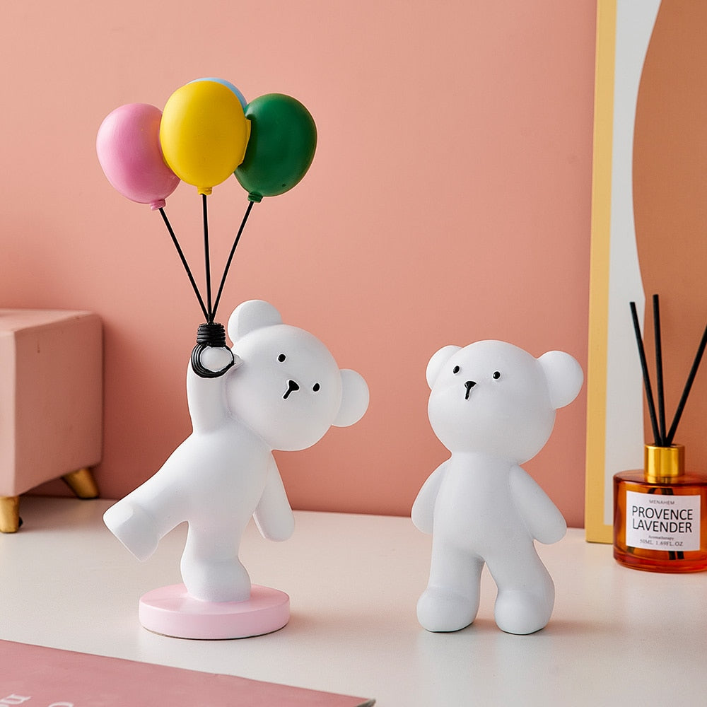 Baby Polar Bear With Balloons