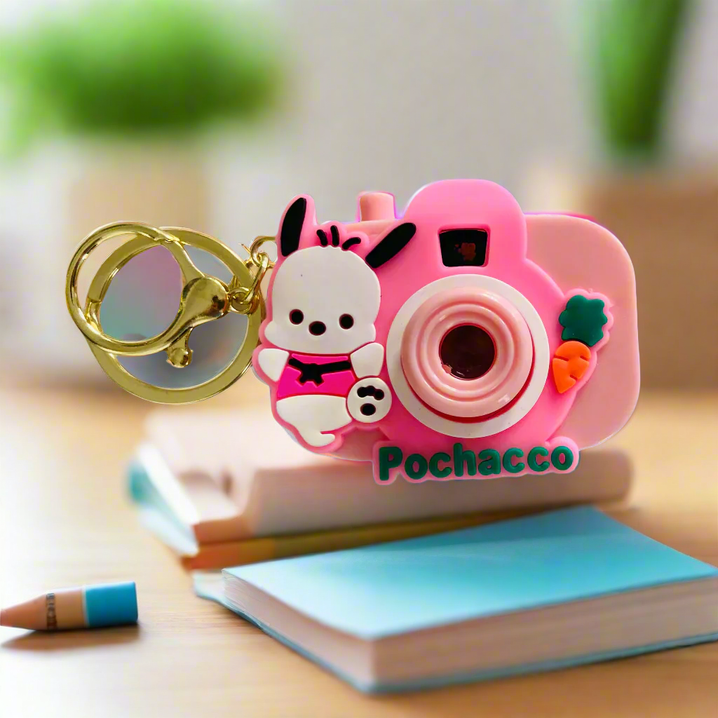 NestyFox Cute Projector Camera Keychain for Kids β Mini Cartoon Camera Toy with Image Projection, Portable Key Ring Gift for Boys & Girls