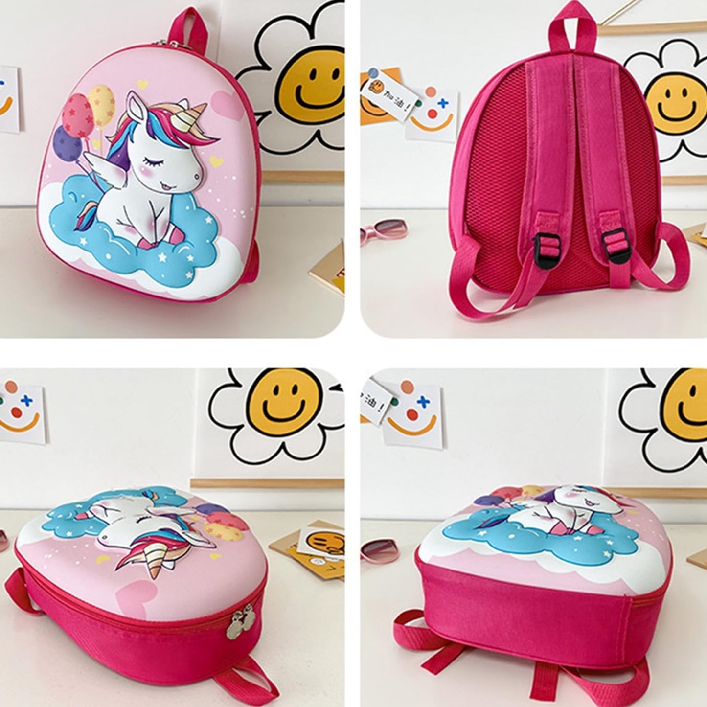 3D Unicorn Cute Eggshell Backpack