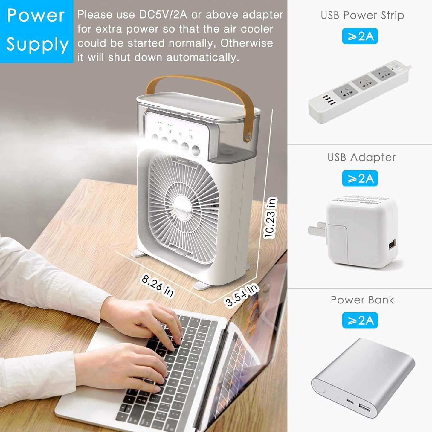 Portable Chill Breeze Mini Air Cooler Fan