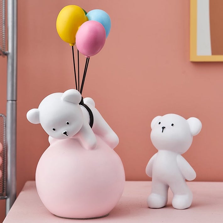 Baby Polar Bear With Balloons