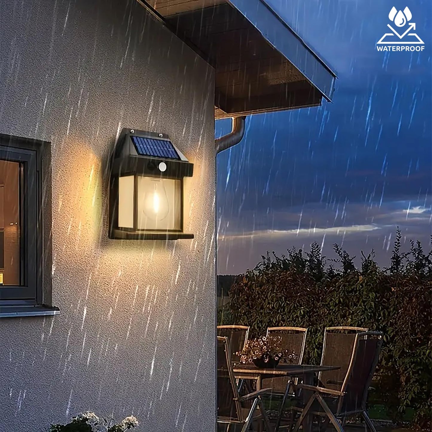 Solar Motion Sensor Wall Light