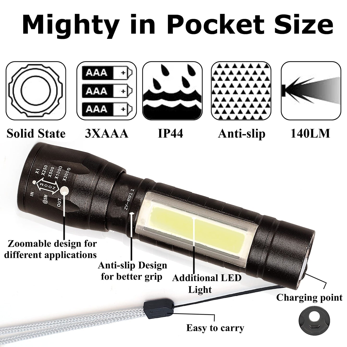 Mini Rechargeable LED Torch