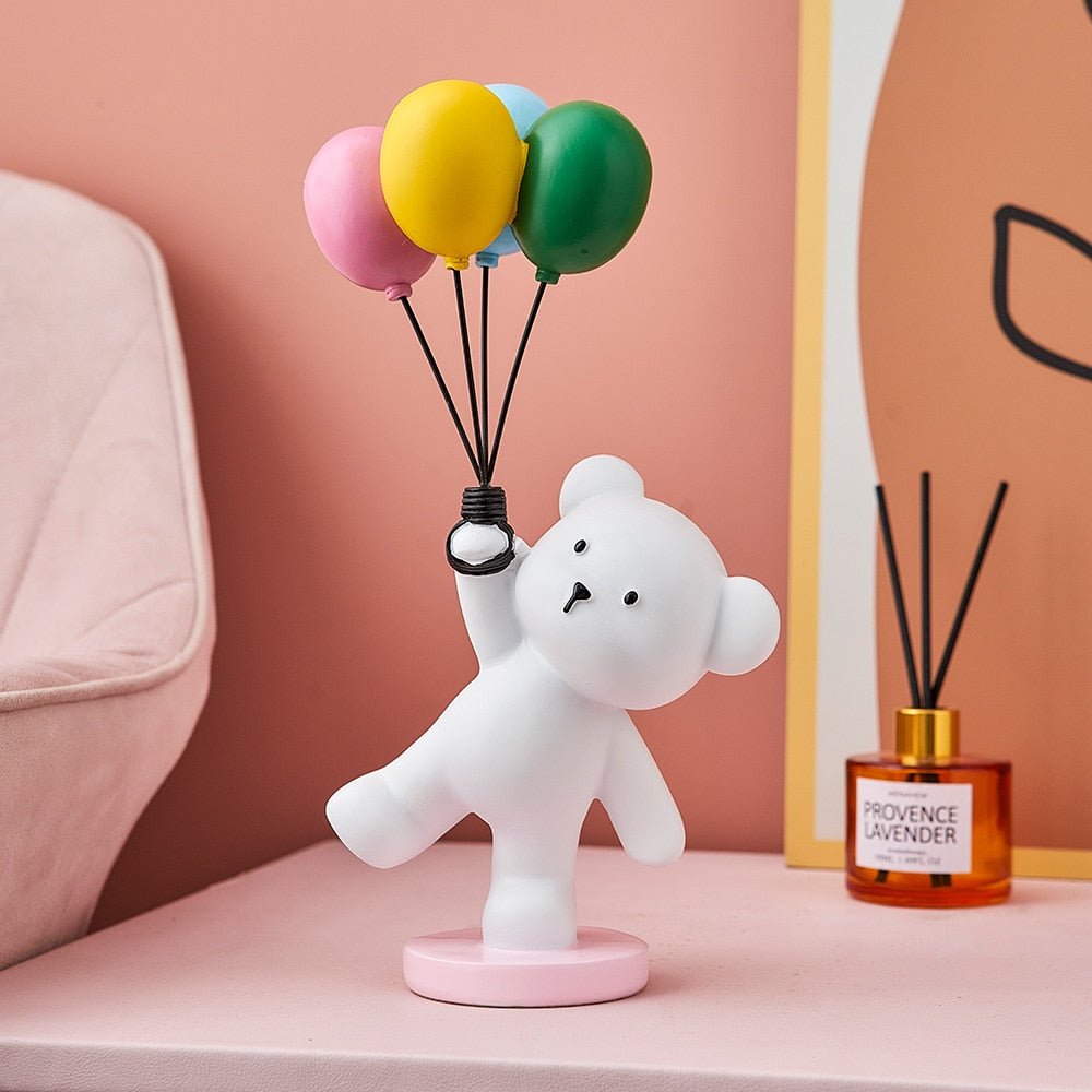Baby Polar Bear With Balloons