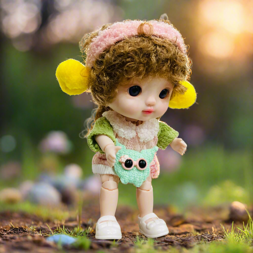 NestyFox 22cm Realistic Musical Doll with Sound & Movement