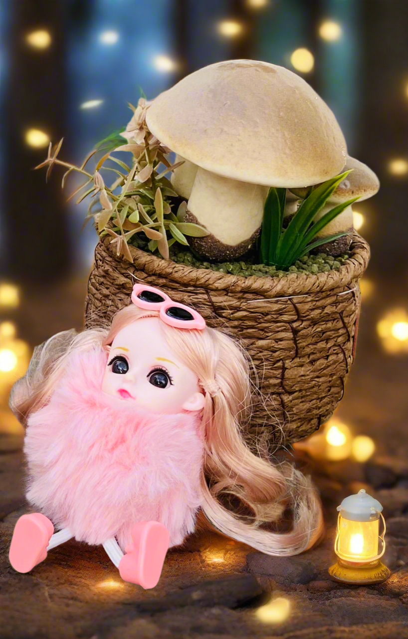 NestyFox 26 cm Fashion Doll Combo with 15 cm Assorted Mini Doll for Girls