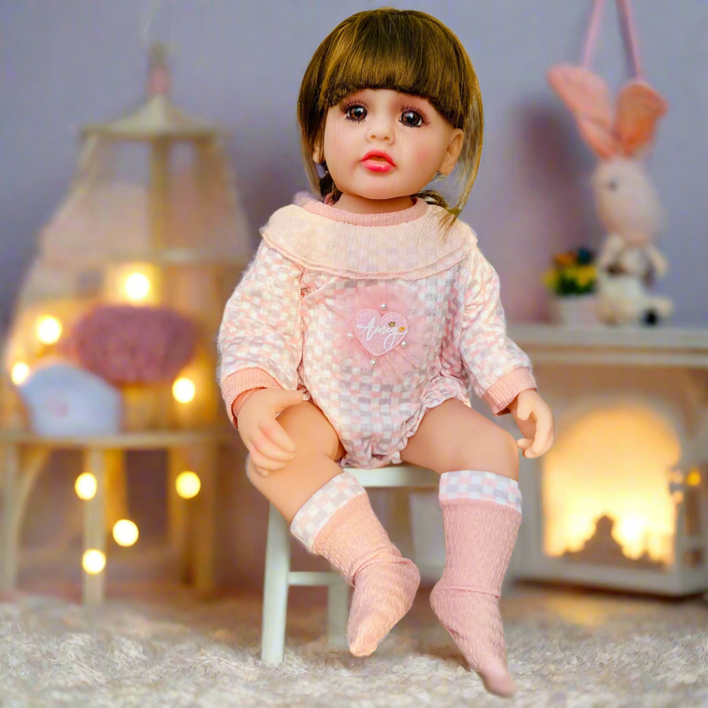 NestyFox - 55 cm Realistic Silicone Baby Doll