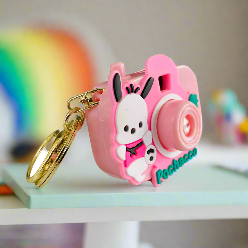 NestyFox Cute Projector Camera Keychain for Kids β Mini Cartoon Camera Toy with Image Projection, Portable Key Ring Gift for Boys & Girls
