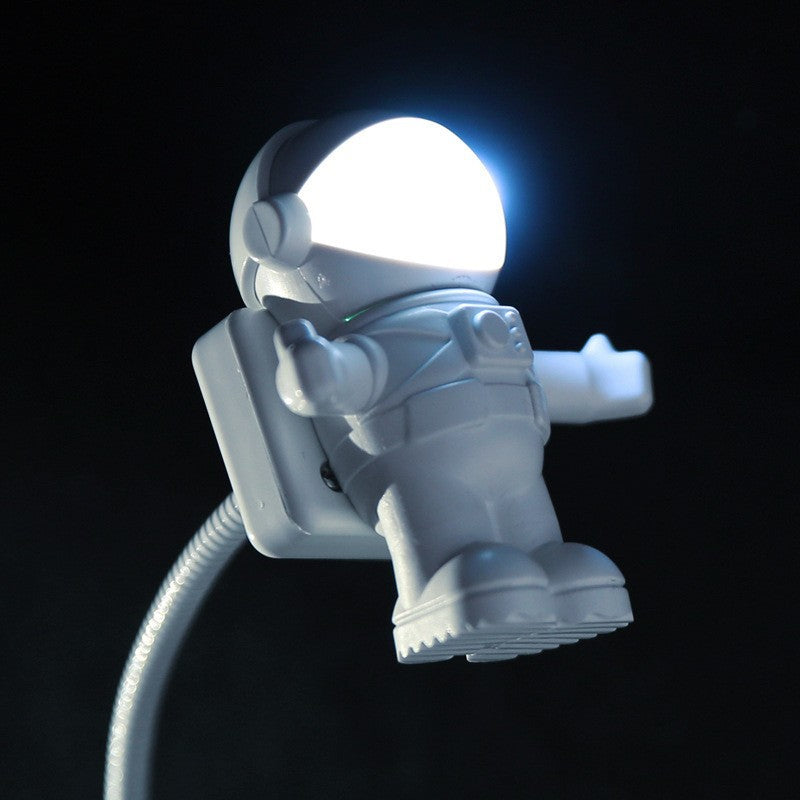 Adjustable Astronaut LED Night Light - Flexible Spaceman Reading Lamp