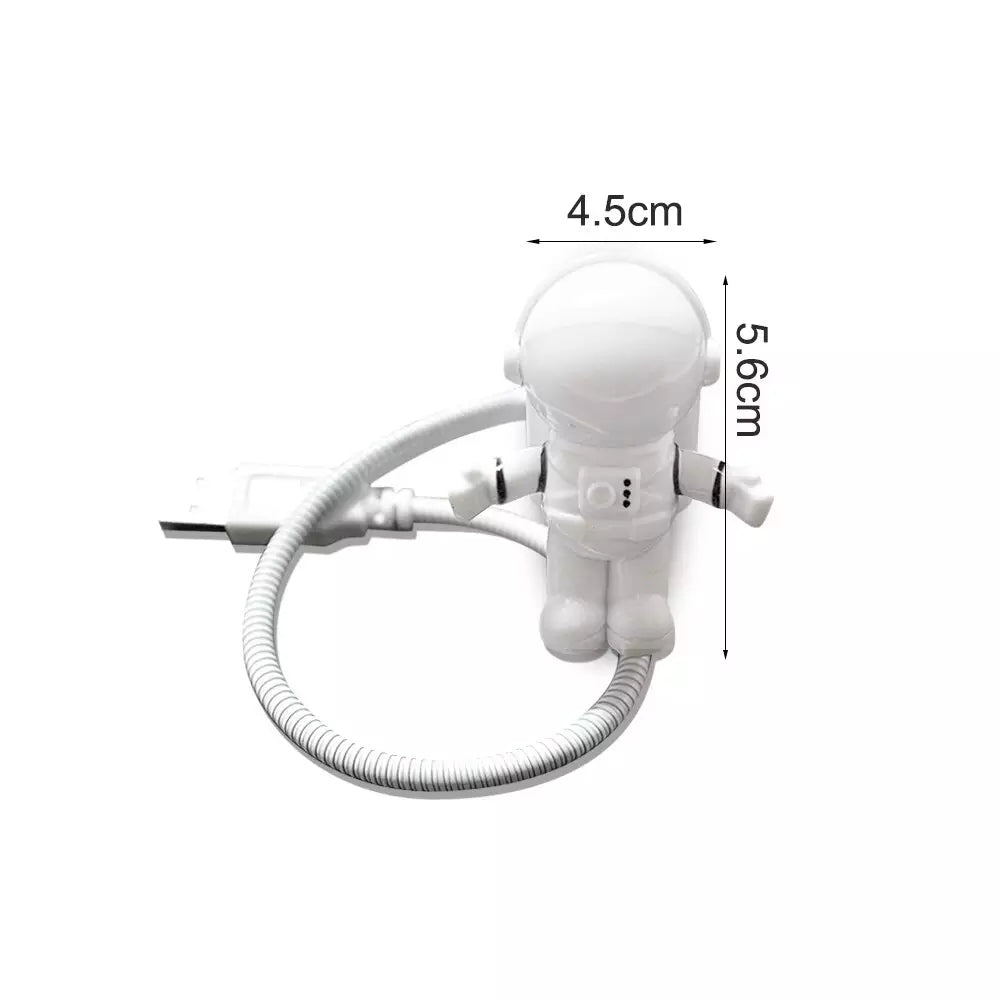 Adjustable Astronaut LED Night Light - Flexible Spaceman Reading Lamp