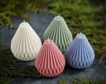 ear-Shaped Eco-Friendly Scented Candles – 100% Soy Wax, Pack of 3 for Home Décor and Diwali