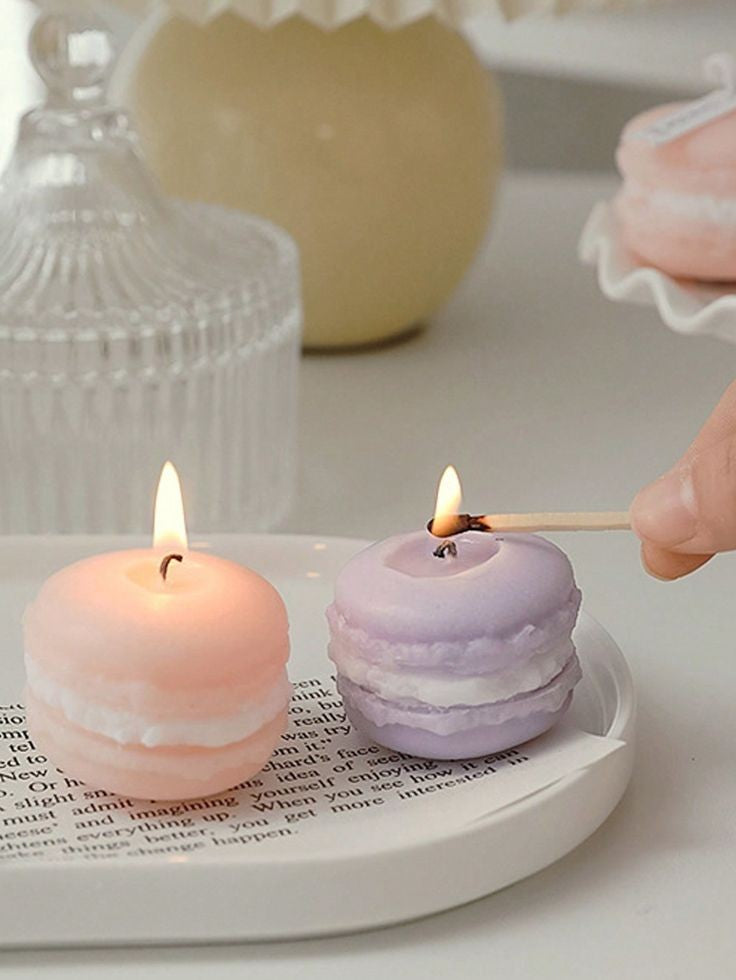 Macaron Candle (Pack Of 6)