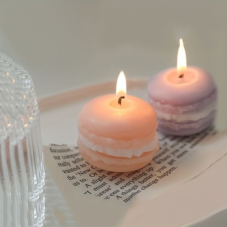 Macaron Candle (Pack Of 6)