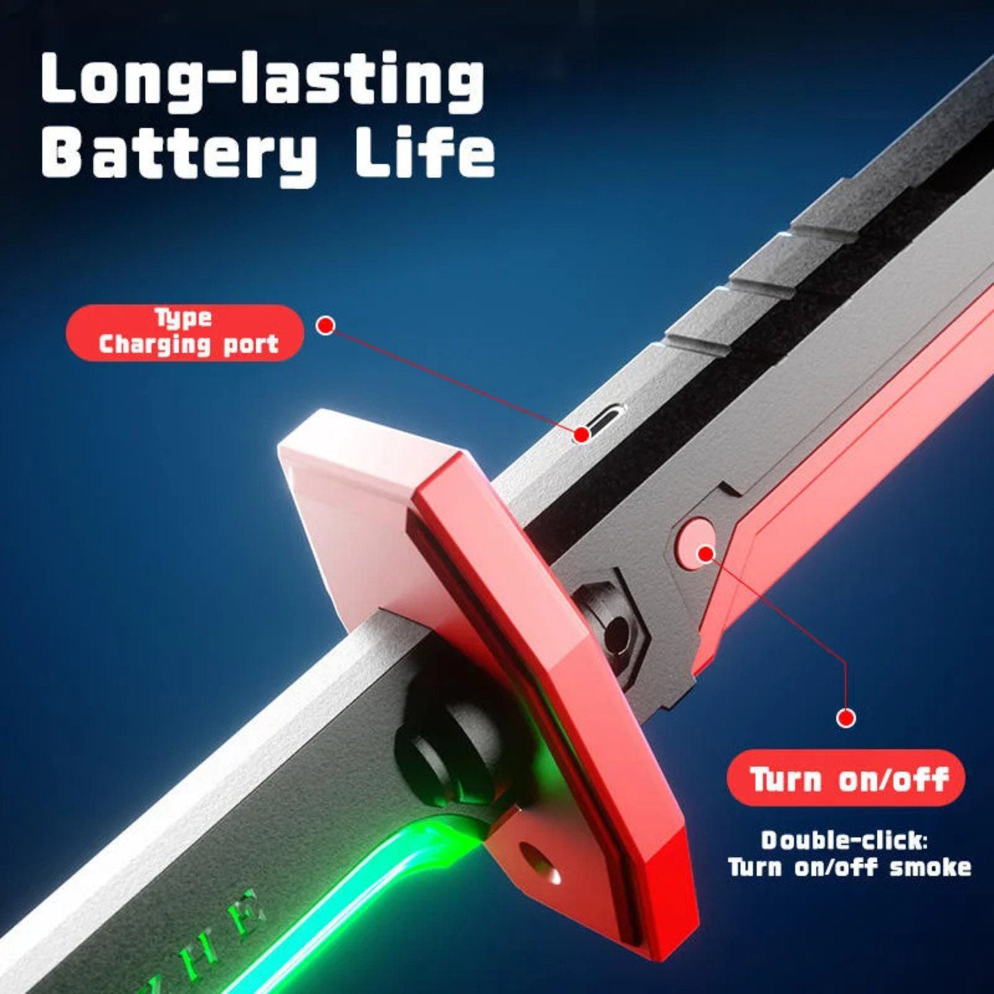 Smoke Sword – Children's Spark Sword Toy | Multi-Mode Luminous Flash Sword with Sound