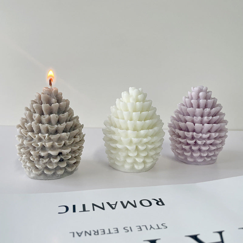 Pine Cone Silicone Candle( Pack Of 6)