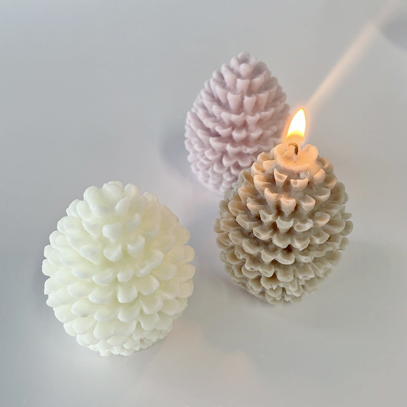 Pine Cone Silicone Candle( Pack Of 6)