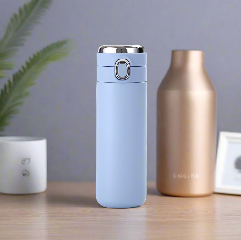 LED Display Vacuum Insulated Temperature Water Bottle - 420ml, SUS304 Stainless Steel