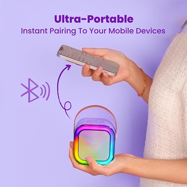 Bluetooth Speaker with Mini Wireless Karaoke Mic