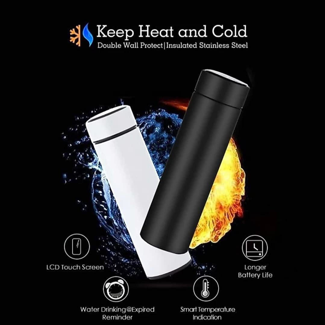 LED temperature display vacuum flasks