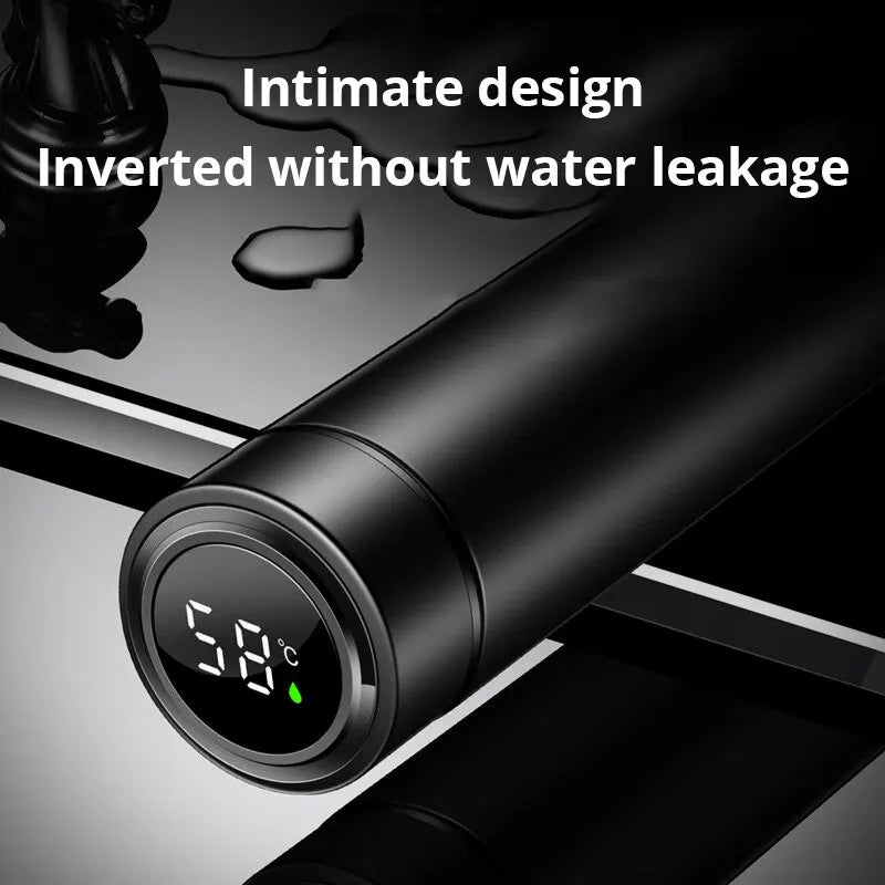 LED temperature display vacuum flasks