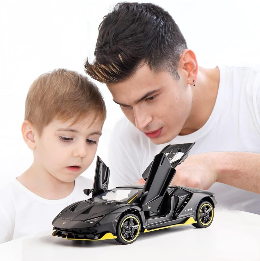 Lamborghini Die-Cast Car 1:32 with Lights, Sound & Free Metal Spinner