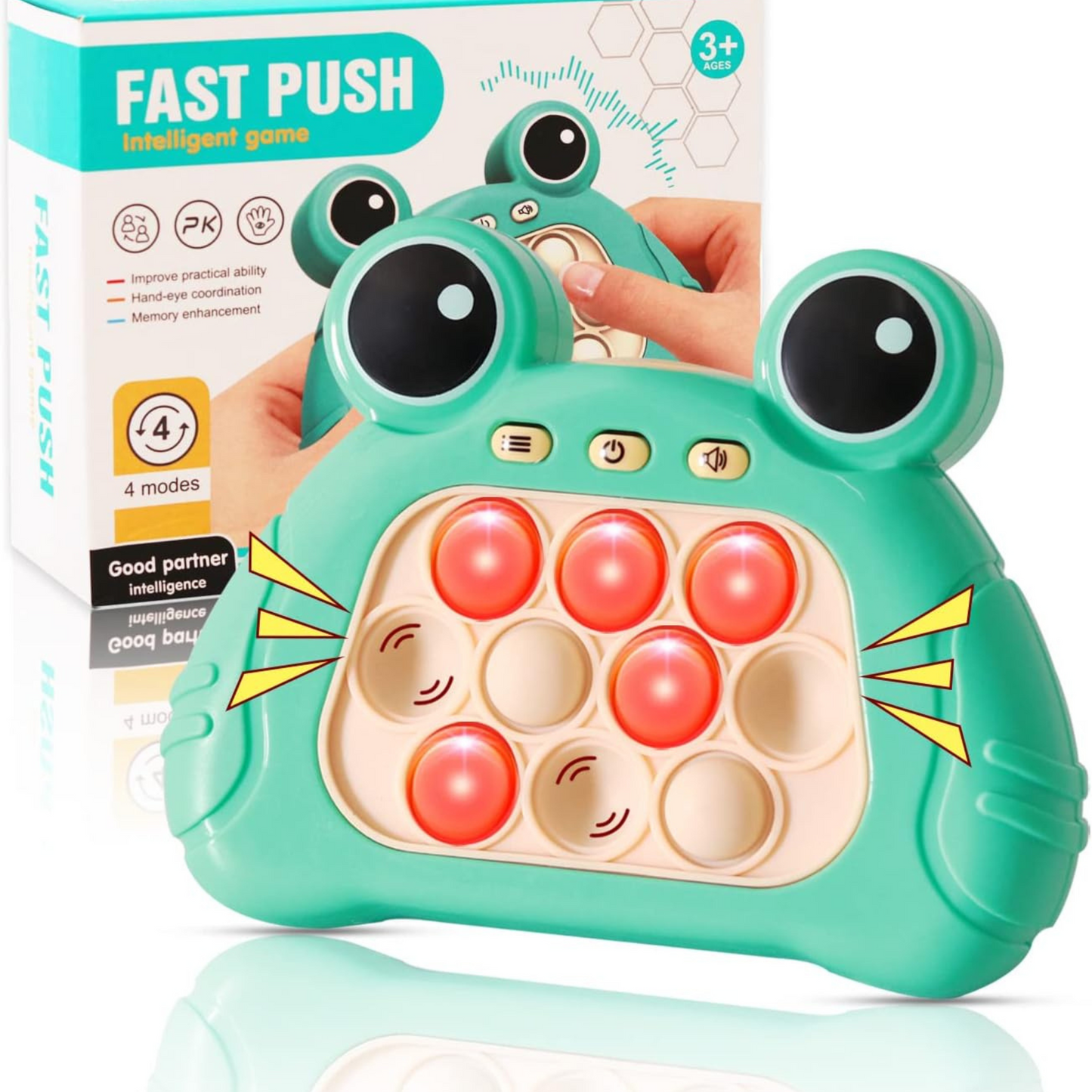 NestyFox Fast Push Interactive Game โ Light-Up Fidget Fun for All Ages!