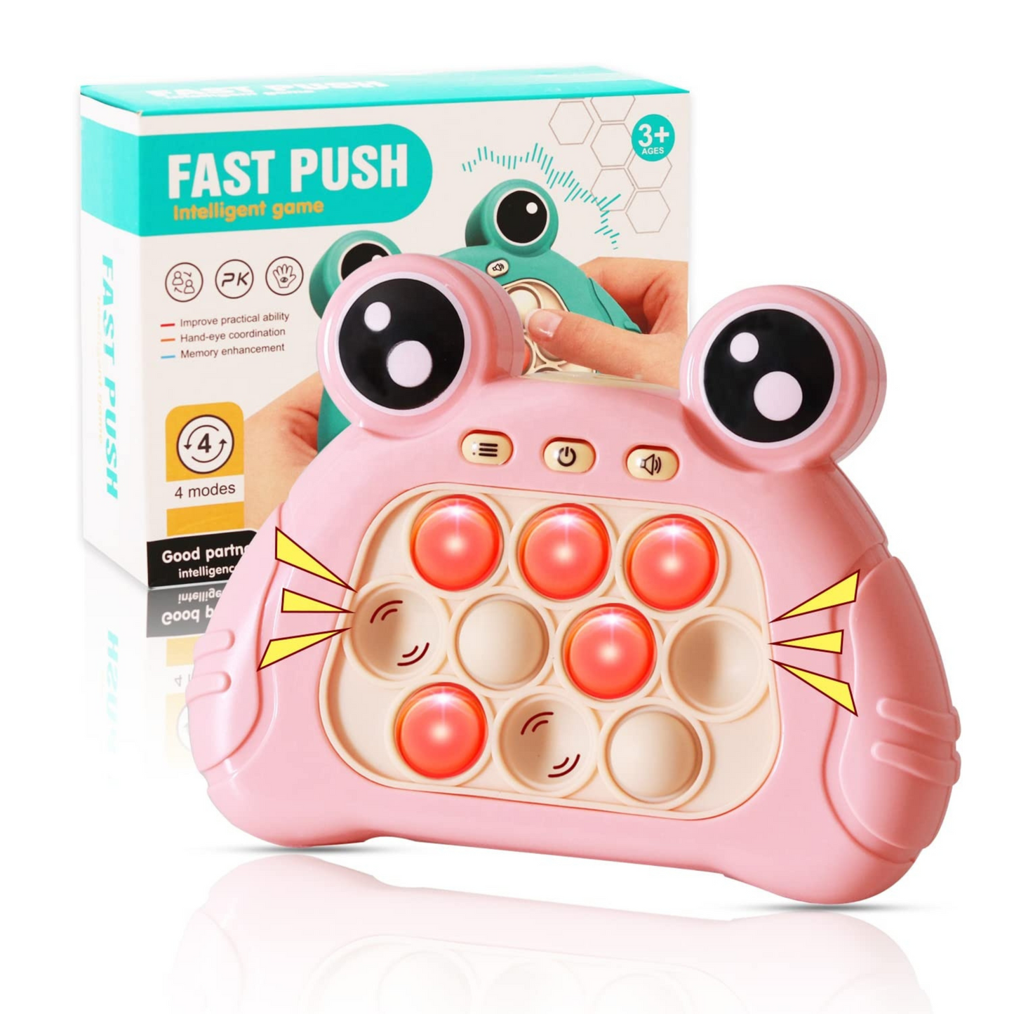NestyFox Fast Push Interactive Game โ Light-Up Fidget Fun for All Ages!
