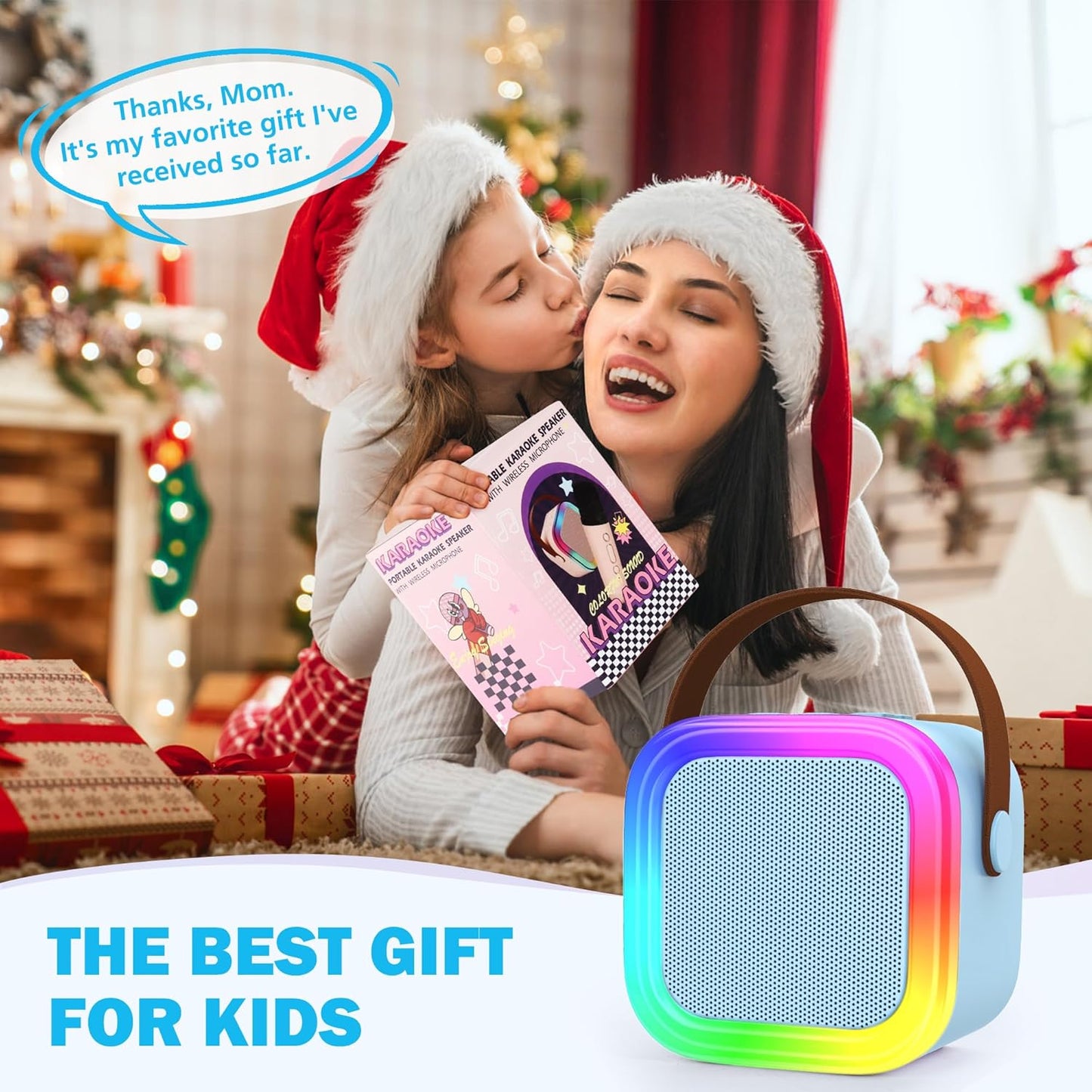 Bluetooth Speaker with Mini Wireless Karaoke Mic