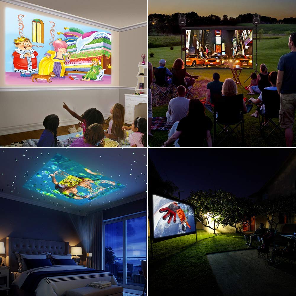 Mini Projector - 1080p - Vamvo YG300 Pro
