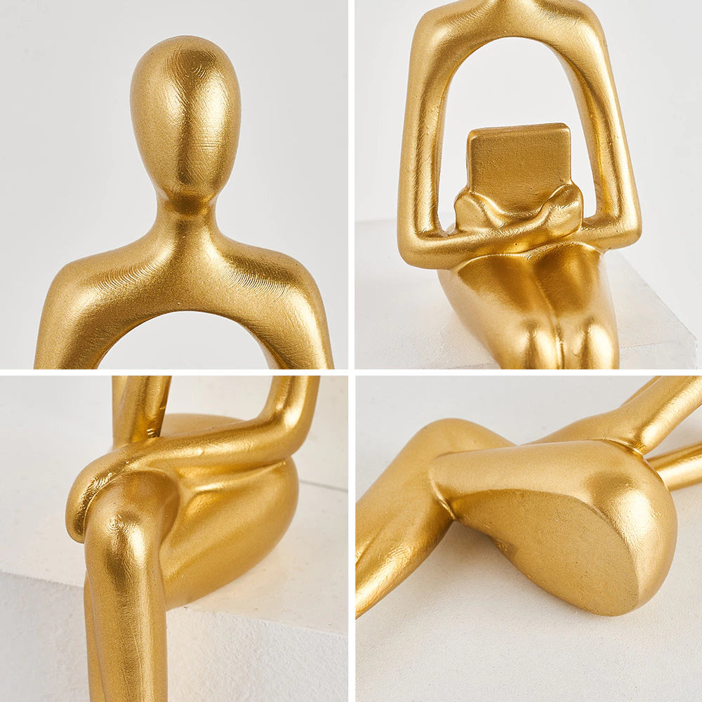 Abstract Bookshelf Decor Figurines