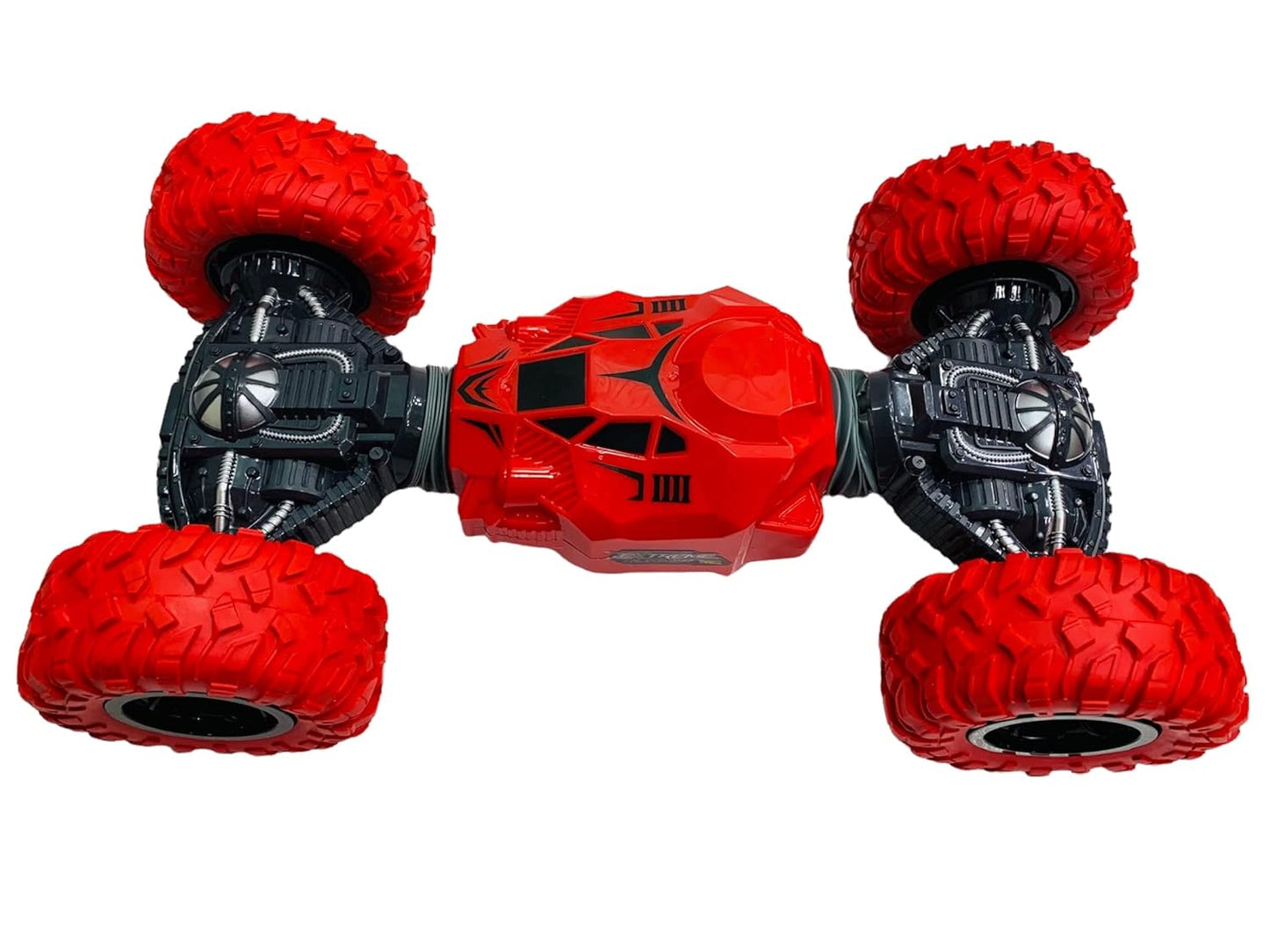 Moka 4WD RC Stunt Car | Double-Sided 360° Rotating Off-Road Toy (Red)