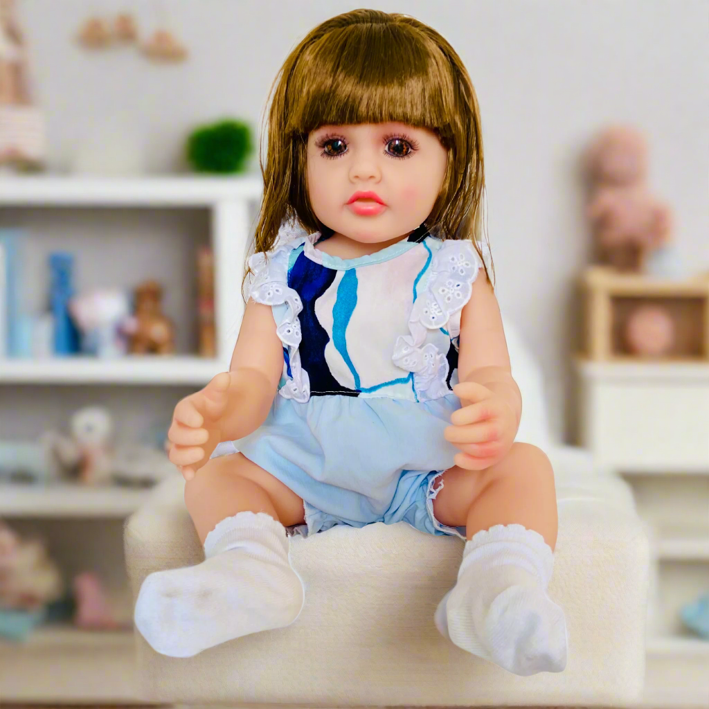 NestyFox - 55 cm Realistic Silicone Baby Doll