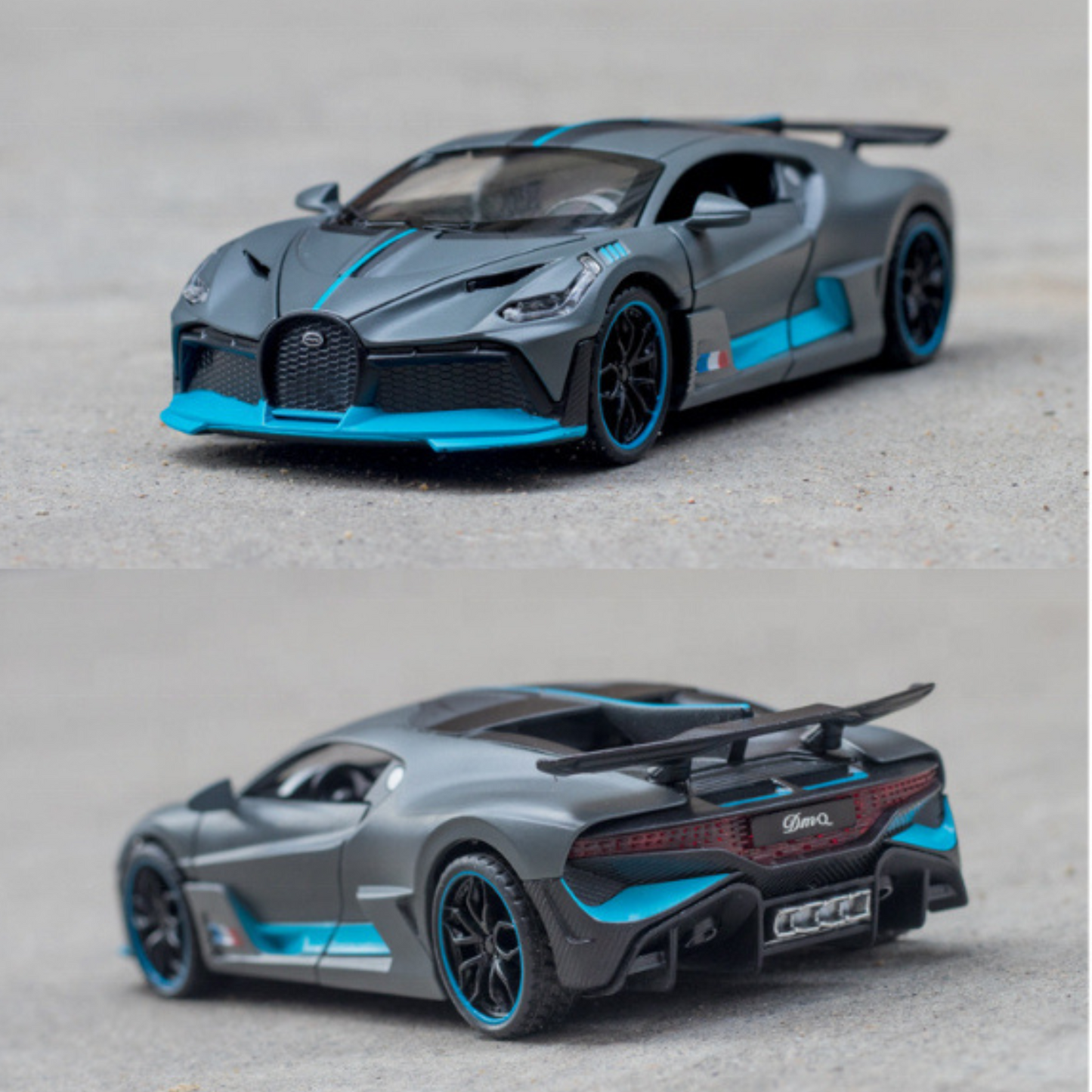 NestyFox 1:32 Bugatti Divo Alloy Car Model – Sound, Lights & Pull-Back Action