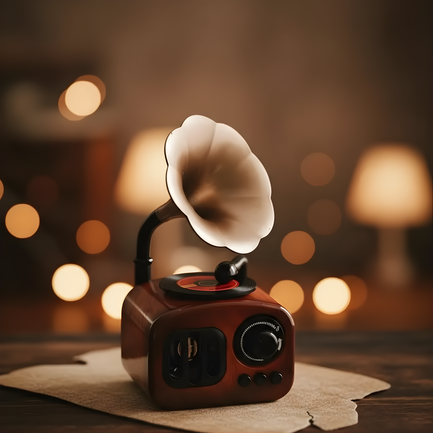 Retro Phonograph Music Box - Vintage Charm Meets Modern Elegance