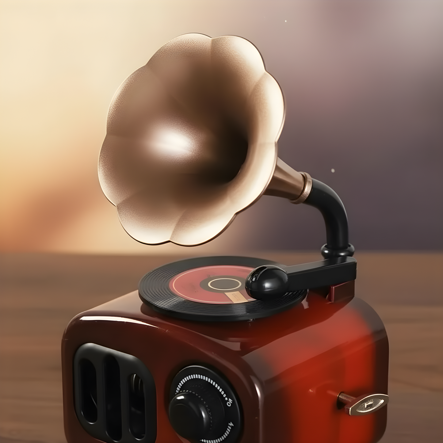 Retro Phonograph Music Box - Vintage Charm Meets Modern Elegance
