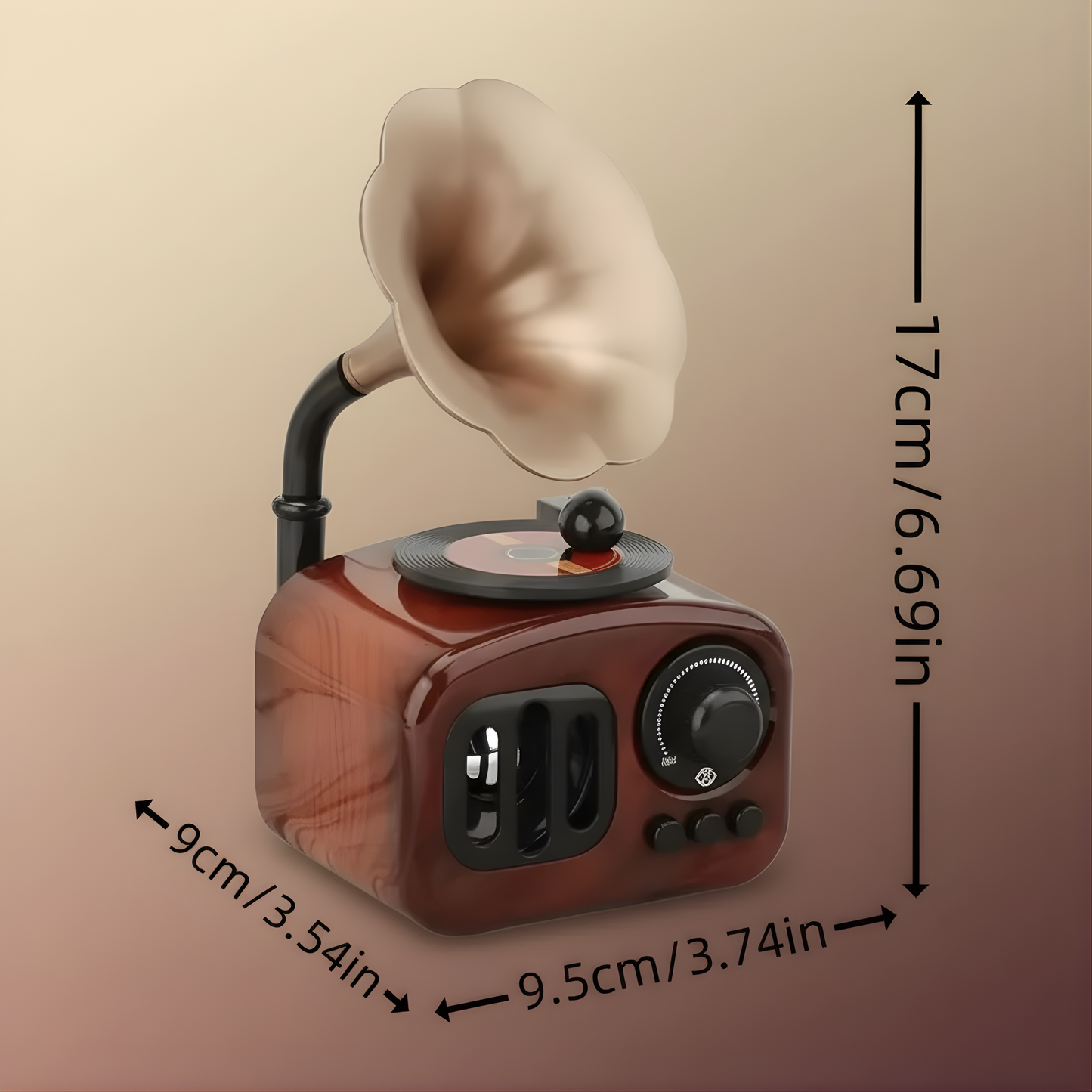 Retro Phonograph Music Box - Vintage Charm Meets Modern Elegance