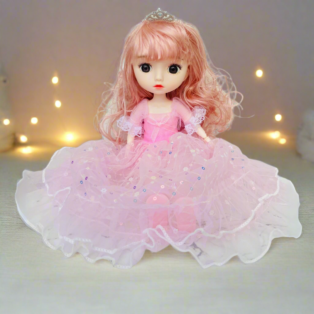 Nestyfox pink gown doll for girls